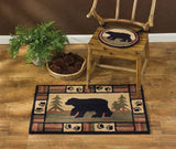 Adirondack Bear Hooked Rug-Lange General Store