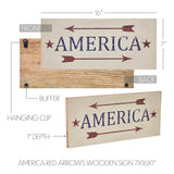 America Red Arrows Wooden Sign-Lange General Store