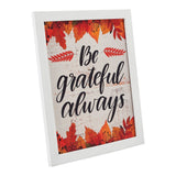 Be Grateful Always Fall Leaves Wall Sign-Lange General Store