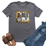 Bee Blessed Gnome T-Shirt-Lange General Store