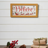 Believe Santa Sleigh Framed Sign-Lange General Store