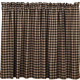 Bingham Star Plaid Tier Curtains 36"-Lange General Store