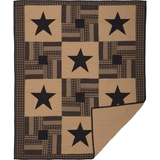 Black Check Star Throw-Lange General Store