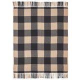 Black Check Star Woven Throw-Lange General Store