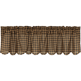 Black Check Valance-Lange General Store