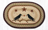 Black Crow Mates Braided Rug-Lange General Store