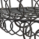 Black Scroll Wire Wall Shelf-Lange General Store