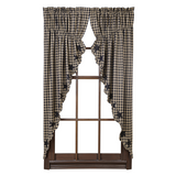 Black Star Prairie Curtains-Lange General Store