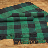 Black and Forest Check Rag Rug-Lange General Store