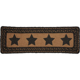 Blackstone Farm Star Rectangle Stair Tread Latex Rug-Lange General Store