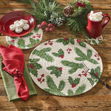 Boughs of Holly Trivet 8" Set-Lange General Store