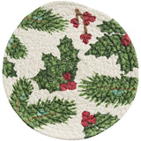 Boughs of Holly Trivet 8" Set-Lange General Store