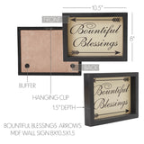 Bountiful Blessings Arrows Wall Sign-Lange General Store