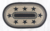 Briarwood Black Star Oval Braided Rugs - Lange General Store