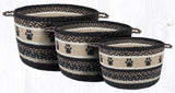 Briarwood Paw Prints Braided Baskets-Lange General Store