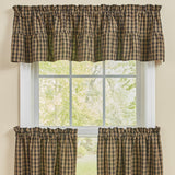 Bridgeton Black Ruffled Valance-Lange General Store