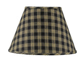 Bridgeton Black and Tan Plaid Lamp Shade-Lange General Store