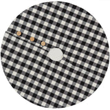 Buffalo Black and White Check Tree Skirt-Lange General Store