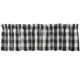 Wicklow Black Buffalo Check Valance-Lange General Store