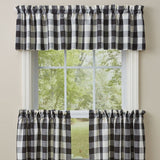 Wicklow Black Buffalo Check Valance-Lange General Store