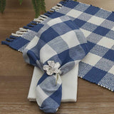 Buffalo Blue Check Napkins-Lange General Store