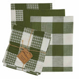 Buffalo Check Dish Towel and Cloth Set - Choice of Color - Lange General Store