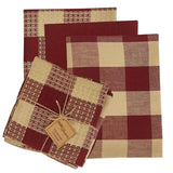 Buffalo Check Dish Towel and Cloth Set - Choice of Color - Lange General Store