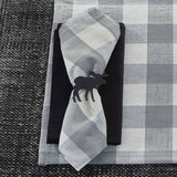 Buffalo Grey Check Napkins-Lange General Store