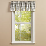 Buffalo Grey Check Point Valance-Lange General Store