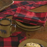 Wicklow Red and Black Buffalo Check Napkins-Lange General Store