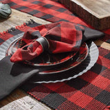 Wicklow Red and Black Buffalo Check Napkins-Lange General Store