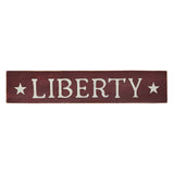 Burgundy Liberty Wooden Sign-Lange General Store