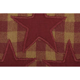 Burgundy Star Button Loop Towel-Lange General Store