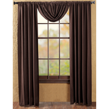 Burlap Chocolate Panel Curtains-Lange General Store