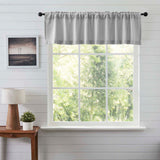 Burlap Dove Grey Valance - Lange General Store