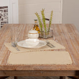 Burlap Vintage Tan Placemats - Set of 6-Lange General Store