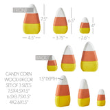 Candy Corn Wood Decor Set of 3-Lange General Store