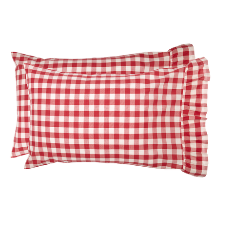 Large Red Buffalo Check Envelope Bed Cover | Harry Barker, Large / Buffalo Check Tan