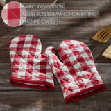 Cherry Ann Check Oven Mitt-Lange General Store