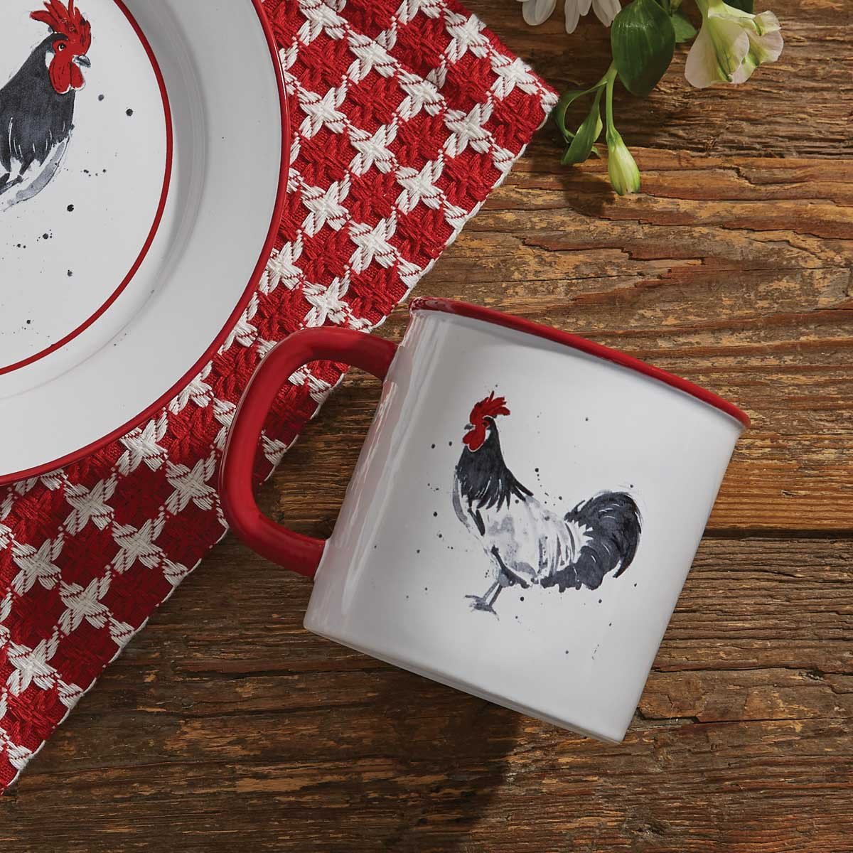 Rooster Serving Dish Set of 2