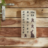 Chocolate Bunnies Wooden Sign-Lange General Store