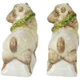 Christmas Barn Sheep Salt & Pepper Set-Lange General Store