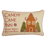 Christmas Memories Candy Cane Inn Pillow-Lange General Store