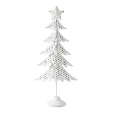 Christmas Tree Antique White Metal Figurine-Lange General Store