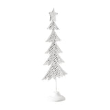 Christmas Tree Antique White Metal Figurine-Lange General Store