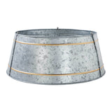 Christmas Tree Collar Metal Galvanized-Lange General Store