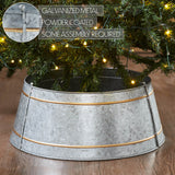 Christmas Tree Collar Metal Galvanized-Lange General Store