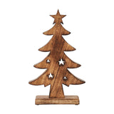 Christmas Tree Two Toned Wooden Figurine-Lange General Store