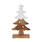 Christmas Tree Two Toned Wooden Figurine-Lange General Store