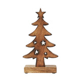 Christmas Tree Two Toned Wooden Figurine-Lange General Store